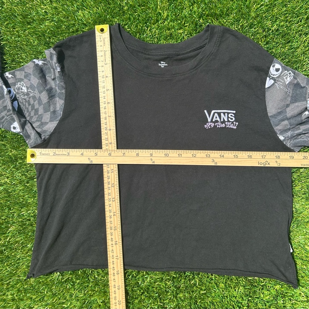 Vans X Disney Nightmare Before Christmas Jacks Checks Shirt Skellington Crop M - Picture 9 of 9